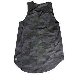 Lululemon Sculpt Tank top Heritage 365 black Camo Deep Coal mesh 4 6